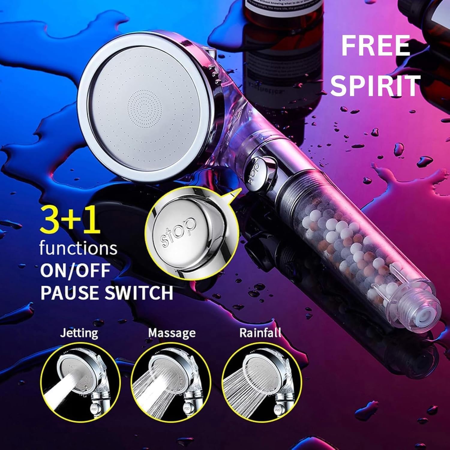 YKYI Electric Spin Scrubber,Cordless Cleaning Brush,Shower Cleaning Brush with 8 Replaceable Brush Heads, Power Scrubber 3 Adjustable Speeds,Adjustable & Detachable Long Handle,Voice Broadcast